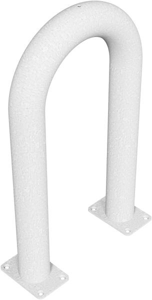 Schake universele beugel van stalen buis Ø 76 x 2,6 mm voor plugbevestiging, totale breedte: 400 mm, totale hoogte: 650 mm, thermisch verzinkt, 477_04P
