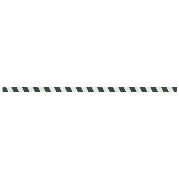 m2 Easy Clean antislipbekleding, fotoluminescerend, zwart/groen, losse stroken 25x800mm, VE: 10 stuks, M3XV100251