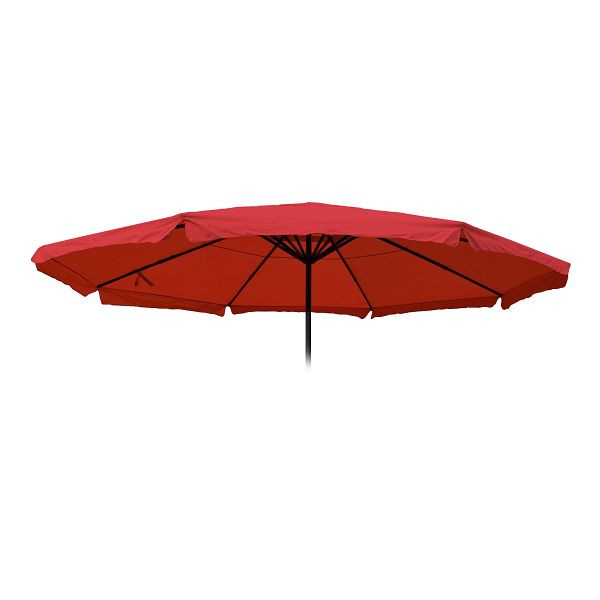 Mendler vervangende hoes voor parasol Meran Pro, horecamarkt parasol met volant Ø 5m, polyester, bordeaux, 76813