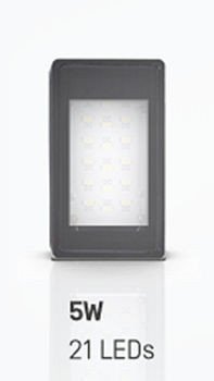 Hagnleone PLANONLIGHT LED 5W ZWART, 10486