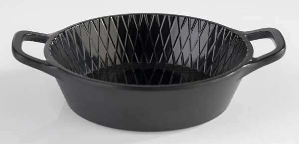 APS kom -MINI-, Ø 8,5 cm, hoogte: 2,5 cm, melamine, zwart, 0,07 liter, handvat: elk 1,5 cm, VE 60, 84778