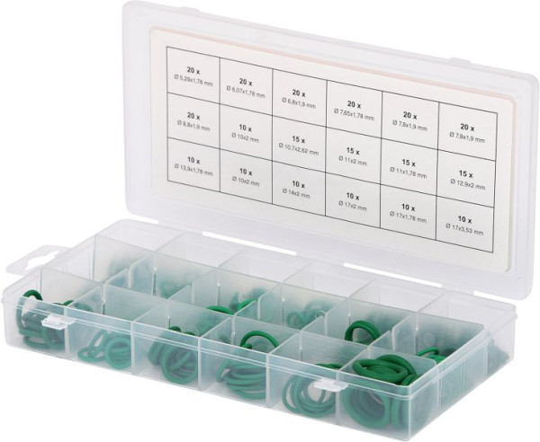 KS Tools assortiment O-ringen voor airconditioning, HNBR, 270 stuks, 970.0340
