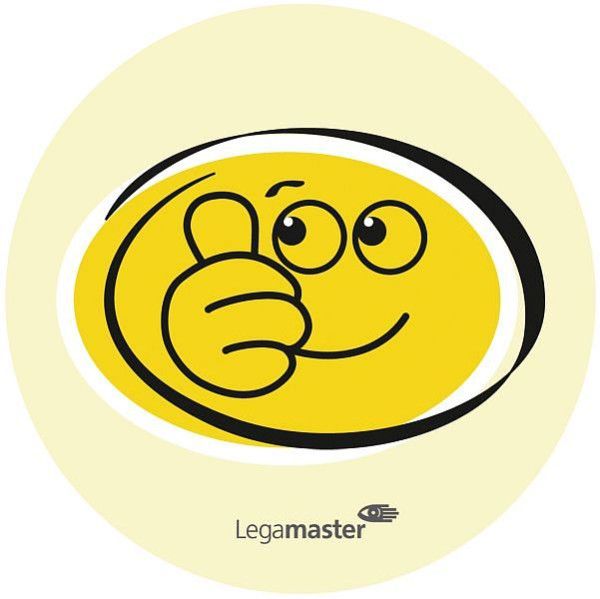 Legamaster moderatiekaart emoticon 95mm lach-verdrietig, VE: 100 stuks, 7-257001