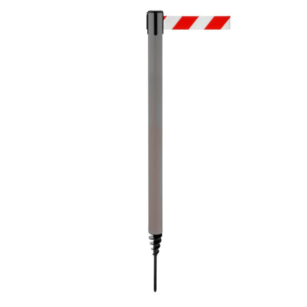 Stein HGS HGS personengeleidingssysteem -P-Line Outside-, grijs, rood/wit diagonaal (gearceerd), met veiligheidssluiting (zelfontgrendelend), 37686-1102