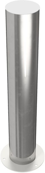 Schake RVS tuinpaal Ø 154 mm, voor plugbevestiging met voetplaat Ø 250 mm, totale lengte ca. 900 mm, 40155P