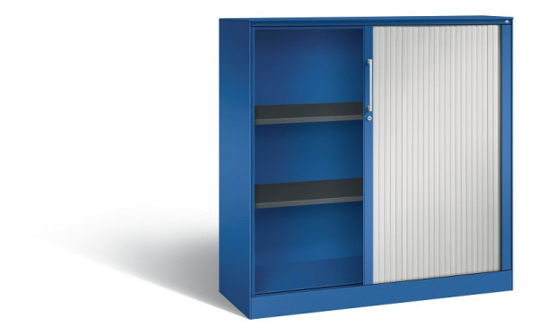 C+P rolluikkast Asisto, H1310xB1200xD435mm, kleur: gentiaanblauw/lichtgrijs, beugelgreep, 3 niveaus, 143031-000 S10110