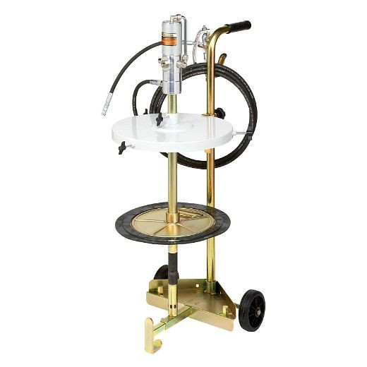 ELMAG DL vetdispenser, verrijdbaar PREMIUM VETPOMP, COMPACT, DL vetpomp PGP 600/60, vetvolgplaat 370 mm, 4m slang, vetspuit, 33161