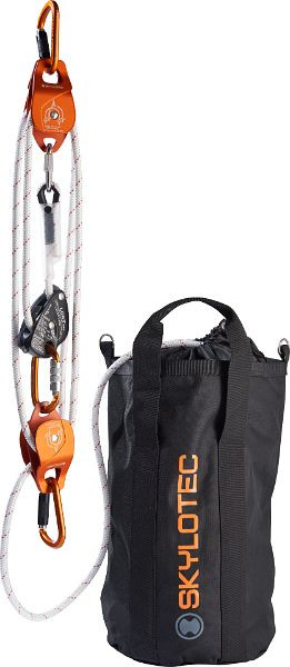 Skylotec valstopapparaat LORY PRO, DoubleRoll, passO-Tri, Pulley KIT 5: 1, Super Static, Drybag, Länge: 100m, SET-301-100