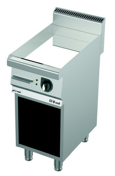 gel-o-mat elektrische grillplaat hardverchroomd glad, GO Cook 700, hardverchroomd, GF4070EC