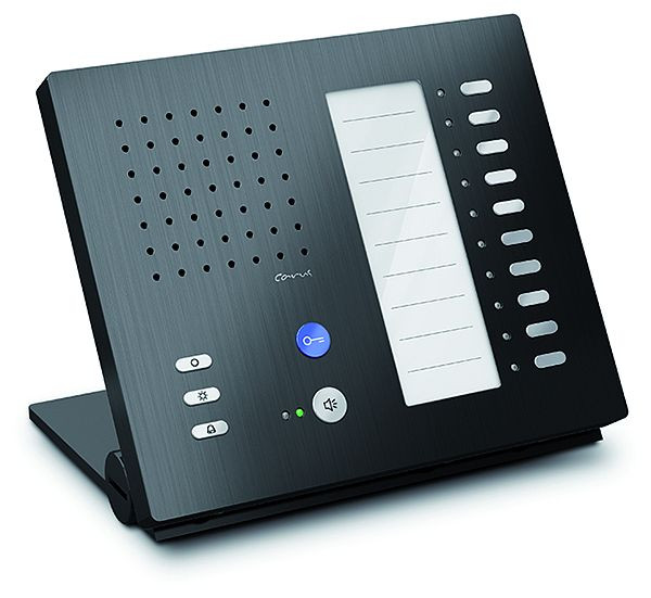 TCS audio binnenstation voor handsfree serie Carus ADAPTO +10 knoppen, tafelapparaat zwart, CAI1110-0156