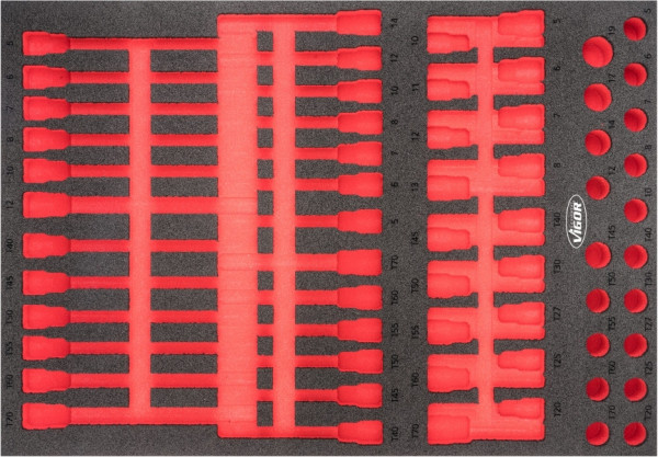 VIGOR 2-componenten zachtschuiminleg, afmetingen inzet / lademaat: L (563 x 393 x 35 mm), gebruik: V6809, V6809-L