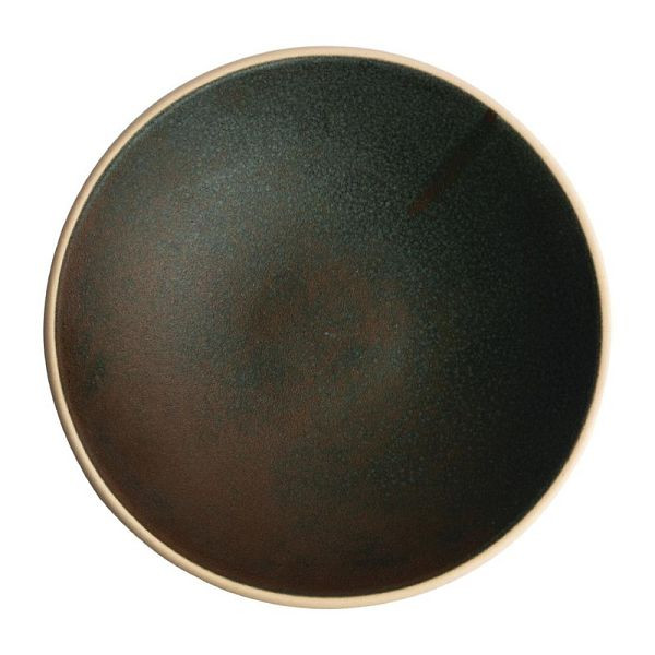 Olympia canvas platte schaal donkergroen 20cm, VE: 6 stuks, FA326