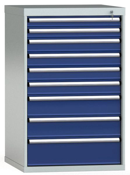 KLW ladekast 1150 x 725 x 750 mm H x B x D, inbouwmaten: 150 mm, indeling: 36x36 stuks, SGB1150-09EP-001