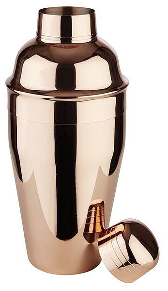 APS shaker -CLASSIC-, Ø 8,5 cm, hoogte: 20 cm, 0,5 liter, RVS, koperlook, 93211