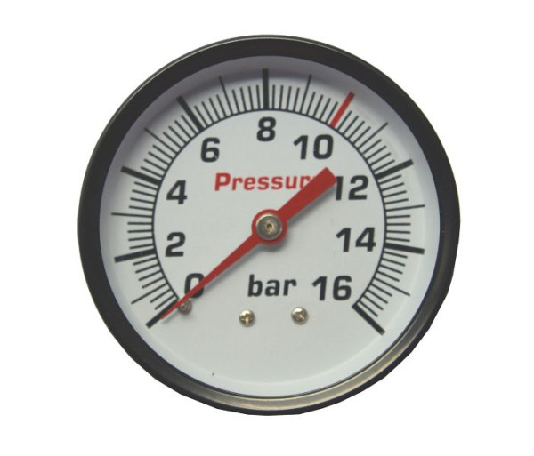 AEROTEC manometer 16 bar 63 mm - 1/4 inch AG achter, 9052071
