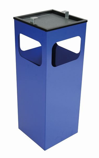 Afval-asbak combinatie KUBA Blauw, 390110