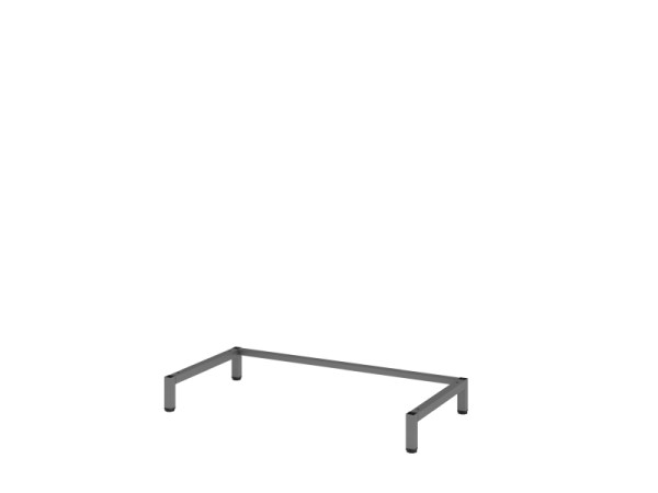 Hammerbacher FlexWall metalen voet 80, H = 10 cm, grafiet, VFWU08/G
