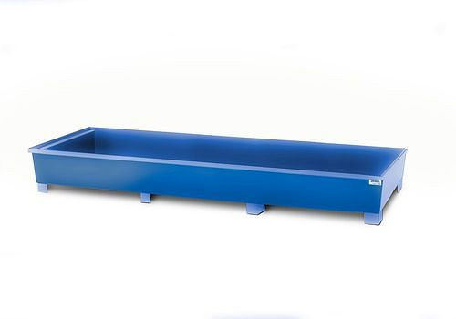 DENIOS legbordbak voor opbergruimte van gelakt staal, voor vakbreedte 3300 mm, 3280 x 1300 x 420 mm, 273996