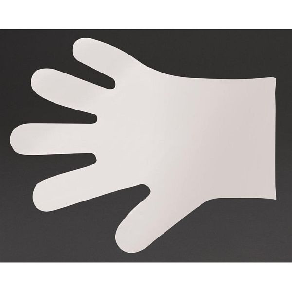 Vegware Compostable Food Prep Handschoenen Medium Wit (pak van 2400), FD388