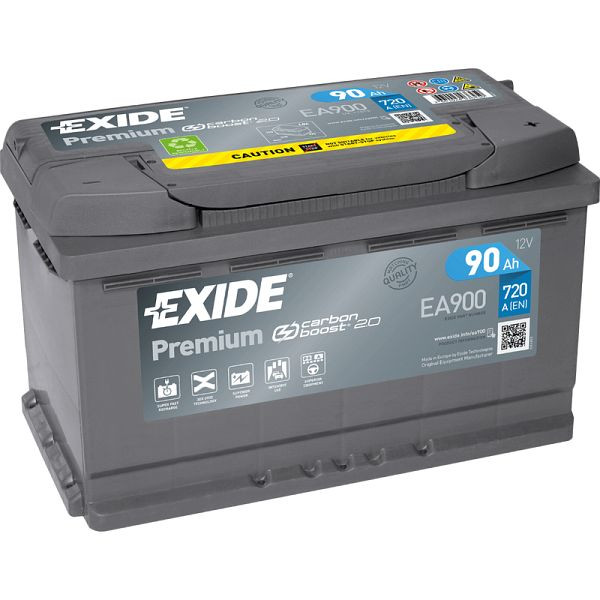 EXIDE Premium EA 900 Pb startaccu, 101 009601 20