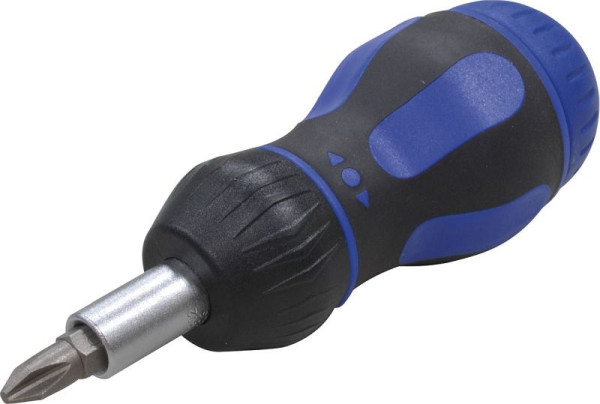 Projahn 1/4" stompe ratelschroevendraaier met bitvak en 7 bits, 4193