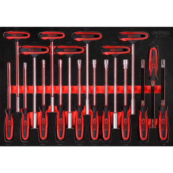 KS Tools PERFORMANCEplus gereedschapset 18-delig dopschroevendraaier, 811.2018