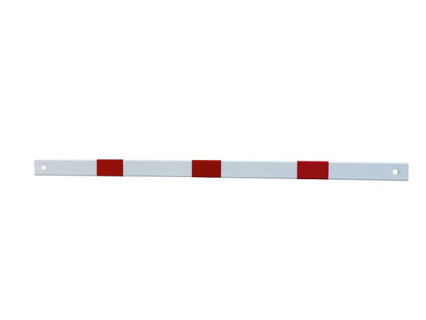 Schake beschermrailing, stalen buis 70 x 70 mm, dwarsbalk van stalen buis, buislengte: 1800 mm, thermisch verzinkt en wit gecoat, 4218B
