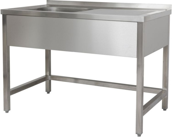 A&S Polarny spoelbak 1200 x 700 x 850 mm 1 wastafel links, zonder onderbouw, 700 mm diepte, SPTO1271BL