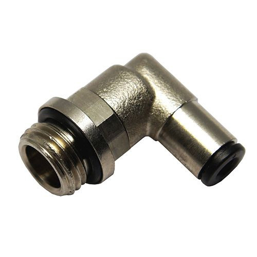 AEROTEC hoekverbinder met buitendraad 1/4 inch, cilindrisch, 4 mm, met O-ring, 20.2022.02