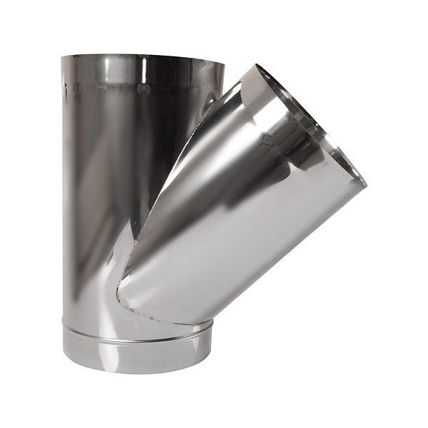 HKW schachtbuis 500 mm RVS Ø 285 mm met 45° uitloop, 90277