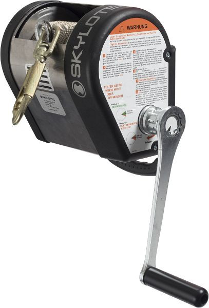 Skylotec lier inclusief staalkabel en JACKPOD WINCH karabijnhaak, kabellengte: 45m, JP-008-2