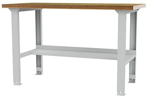 Bedrunka + Hirth serie werkbank, breedte 2000 mm, in hoogte verstelbaar, met opbergplank, 03.20.000.3A