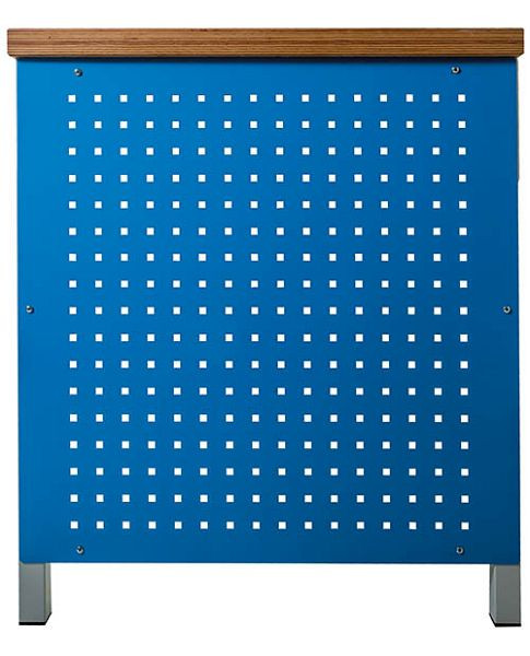 Bedrunka + Hirth geperforeerd zijpaneel voor bakwerkbankframe, afmetingen in mm (BxH): 731 x 720, 03.83.736