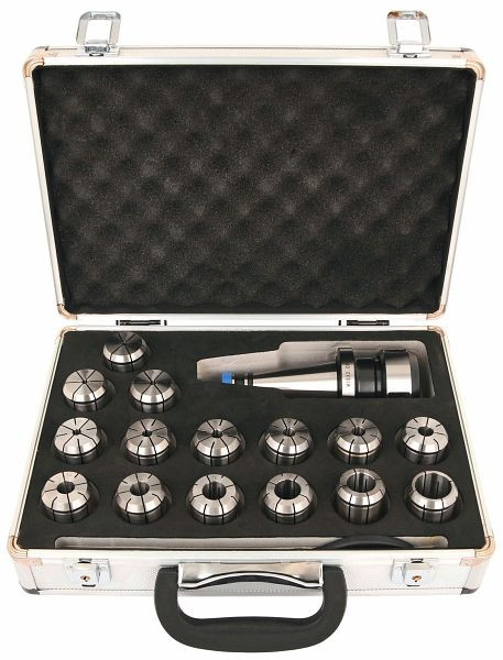 ELMAG spantangenset MK 3 (ER40), 15-delig, 2-26 mm, 82772