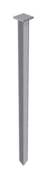 Schake grondspijker, 25 mm x 25 mm met laskop om in te slaan, 650 mm lang, 30W80L