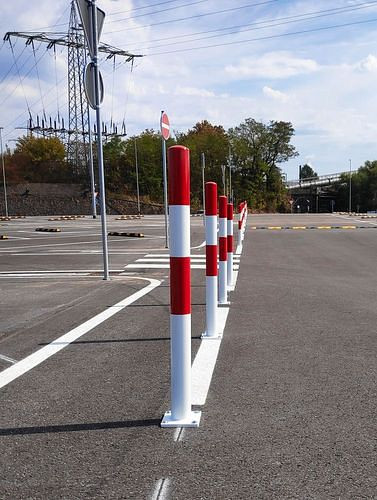 Schake stalen afzetpaal, thermisch verzinkt, voor deuvels, hoogte 1000 mm, ∅: 76 mm, 310816