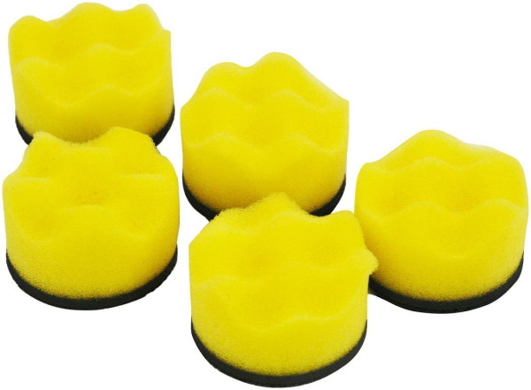 Hazet 5 stuks vervangende polijstpads, gebogen, Ø 50 mm, 9033M-9-011