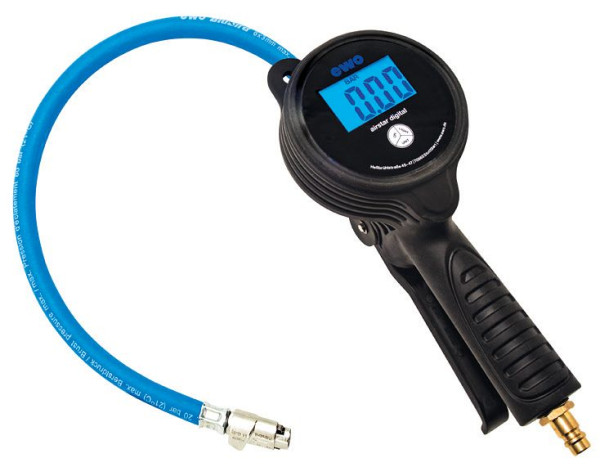 ELMAG PROFI bandenpomp met hendelstekker, model 80-EWO digitaal, 0-12 bar 'conformiteitsbeoordeling', 41046