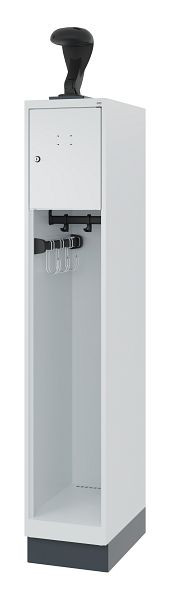 C+P Evolo brandweerkast, model YOUNGSTER, 1 compartiment, H1530B300T500 mm, Lichtgra, 0490015-10 S10009