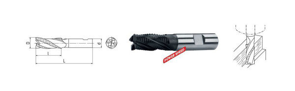 ELMAG HSSE PM vingerfrees DIN 844, Ø 16,0 mm (kort), 73105