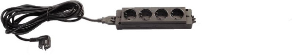 Hammerbacher 4-voudige stekkerdoos FRG, voor Duitsland/Oostenrijk, VELSL40DE