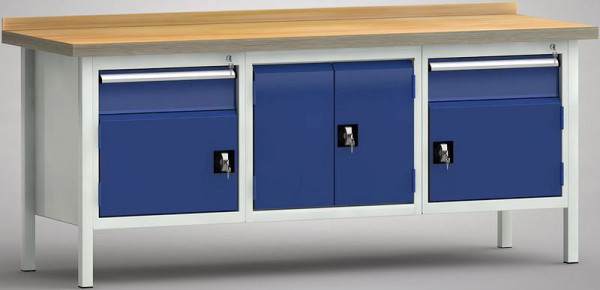 KLW standaard werkbank - 2000 x 700 x 840 mm L x D x H, WS239N-2000M40-E7020