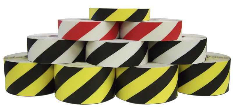Ergomat DuraStripe Hazard Striping zwart/geel gevarentape, breedte 15 cm, lengte 15 m, DSV1515BK/Y