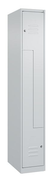 C+P Z-Spind Classic PLUS, 2 Abteile, 1850x300x500mm, 7035/7035, Zylinderschlösser, 080003-102 S10029