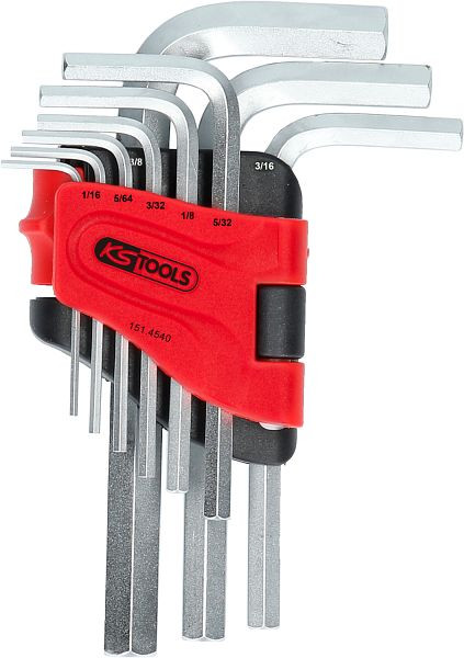 KS Tools inbussleutelset, in klaphouder, 9-delig 1/16"-3/8", 151.4540
