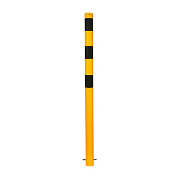 Stein HGS HGS stalen buispaal/stambeveiligingspaal, voor deuvels, met voetplaat 100x150mm, 3 ogen (90°), materiaal: ronde stalen buis, Ø 60 mm, 460pbg-3