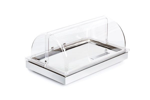 APS Koelplaten Set 2, 53 x 32,5 cm, hoogte: 27,5 cm, RVS 18/10 gepolijst, GN 1/1 basiselement, RVS bak GN 1/1, 12941