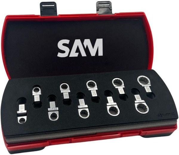 SAM gereedschapskist met 11 metrische inzetstukken met offset 9 x 12 MM, DEC0-J11