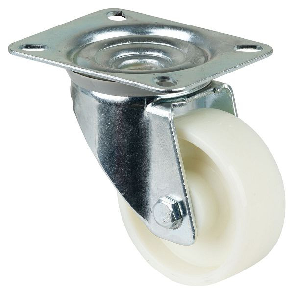 BS-rollen transportrol, wielbreedte 30 mm, wiel-Ø 80 mm, draagvermogen 125 kg, loopvlak/wiellichaam kunststof, rollager, VE = 4 stuks, L400.B10.080