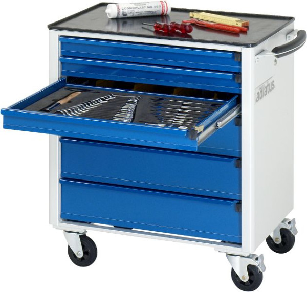 RAU gereedschapswagen serie adlatus model 7330, B700 x D500 x H795 mm, inclusief metalen steun, 02-7330.11